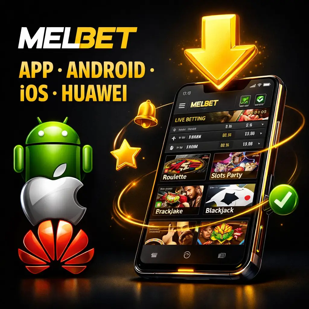Melbet app smartphone screen download dark background
