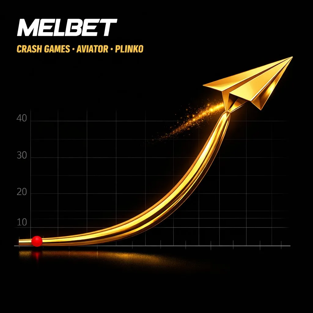Melbet crash games aviator avion dorado plinko tablero fondo negro