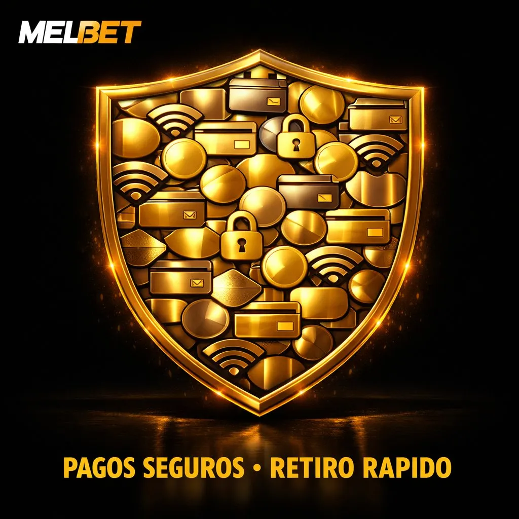 Melbet metodos pago escudo seguridad dorado candado verificado oscuro