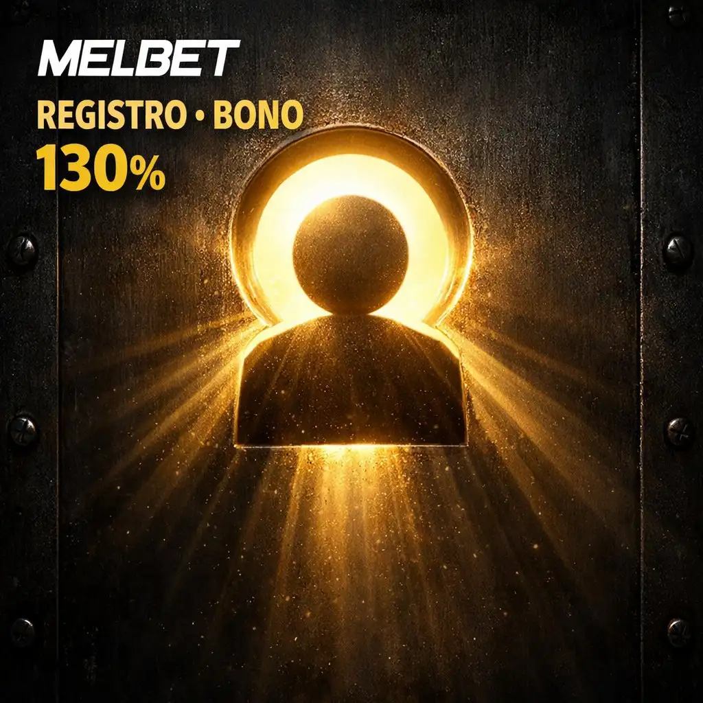 Melbet registro cuenta dorada llave cerradura escudo oscuro neon